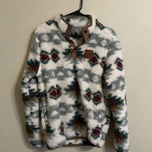 Arkansas Aztec Print Sherpa pullover